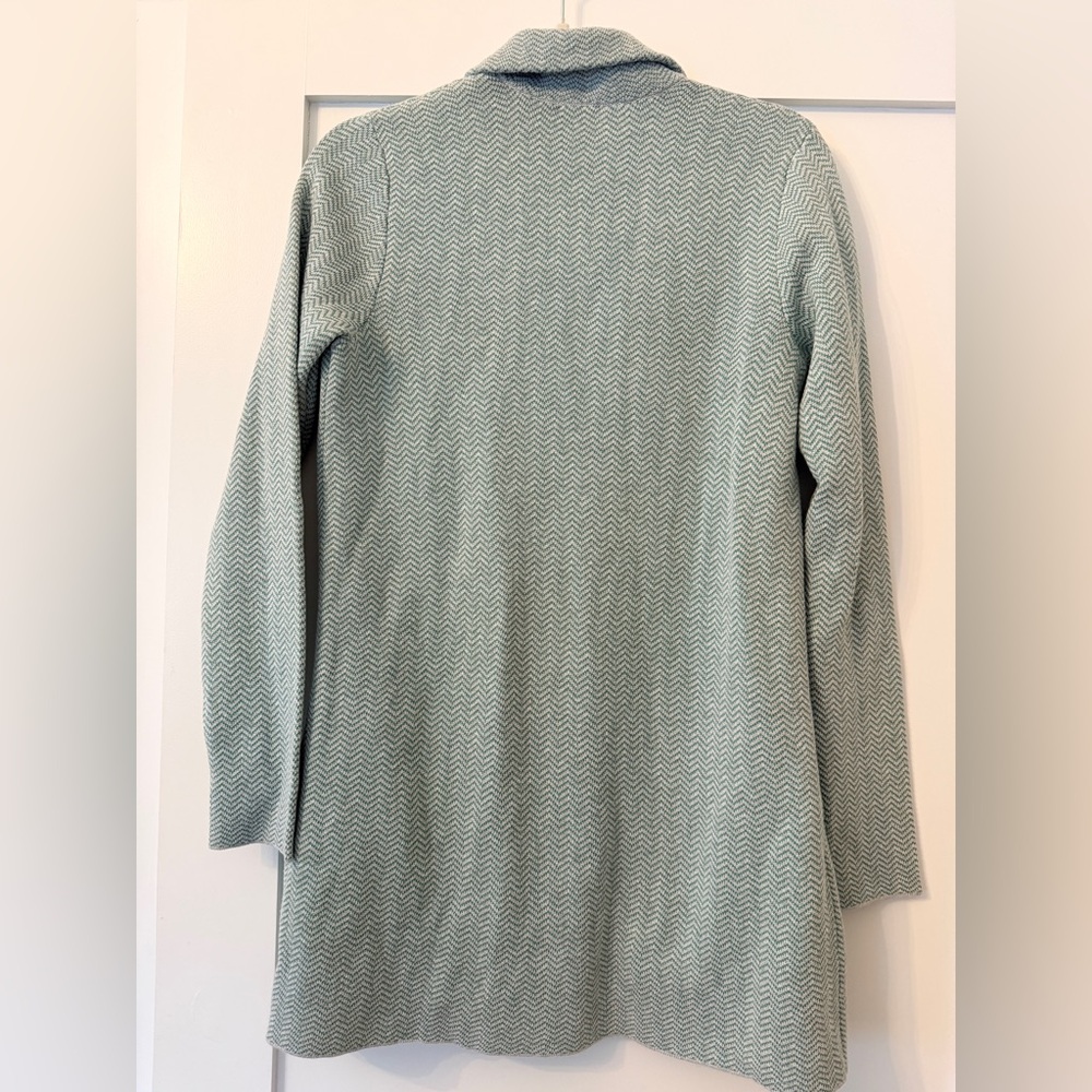 J Jill Double Knit Button Front Blazer in Green - Picture 4 of 4